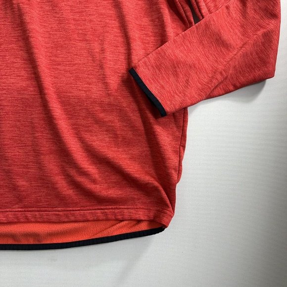 Under Armour Sweater Mens Size XL Pullover Red 1/4 Zip‎ Fleece Sweatshirt Active - Picture 3 of 9